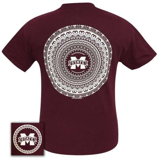MSU Mississippi State Bulldogs Preppy Mandala T-Shirt