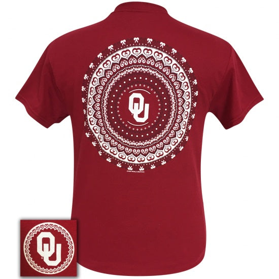 Oklahoma Sooners Preppy Mandala T-Shirt - SimplyCuteTees