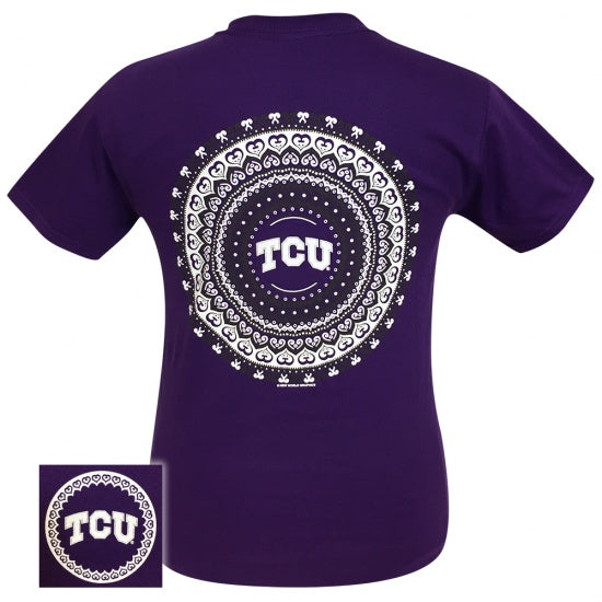 TCU Texas Preppy Mandala T-Shirt - SimplyCuteTees