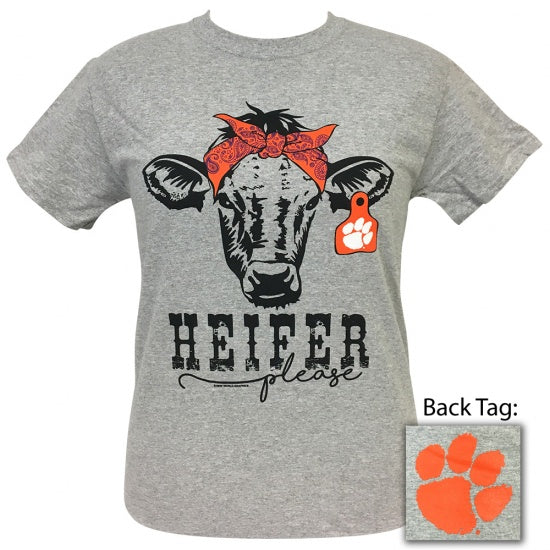 South Carolina Clemson Tigers Preppy Heifer Please Cow T-Shirt
