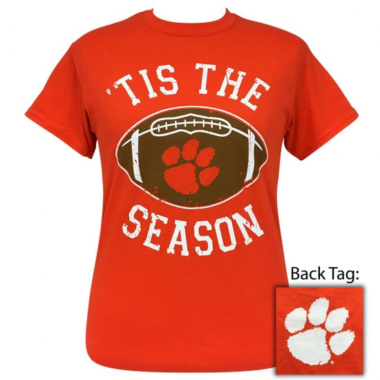 South Carolina Clemson Tigers Preppy Tis the Season T-Shirt