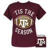 Texas A&amp;M Aggies Preppy Tis the Season T-Shirt