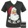 Girlie Girl Classic Santa Ho Ho Ho V-Neck T-Shirt