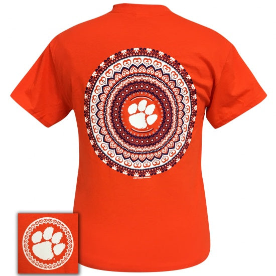 South Carolina Clemson Tigers Preppy Mandala T-Shirt - SimplyCuteTees