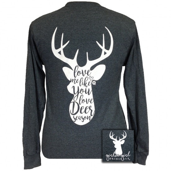 Girlie Girl Originals Preppy Deer Season Long Sleeves T Shirt