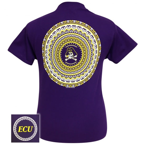 ECU East Carolina Preppy Mandala T-Shirt