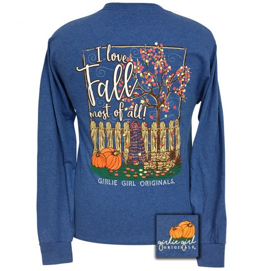 Girlie Girl I Love The Fall Long Sleeve T-Shirt