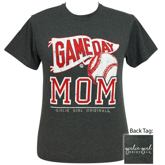 Girlie Girl Originals Preppy Baseball Game Day Mom T-Shirt
