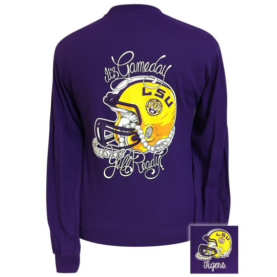 Louisaiana LSU Tigers Its Gameday Yall Ready Long Sleeve T-Shirt - SimplyCuteTees