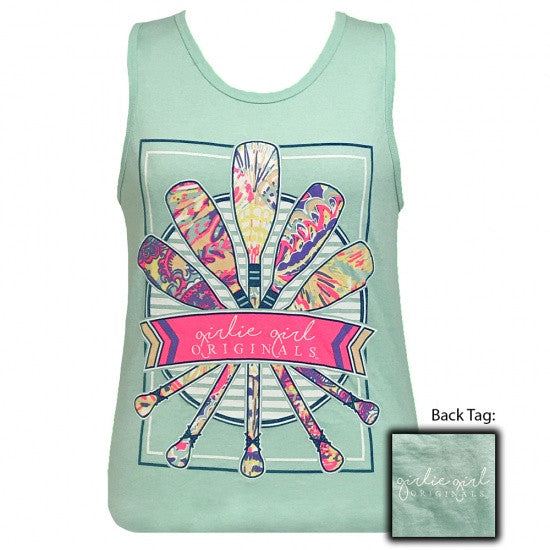 Girlie Girl Preppy Scuba Paddles Tank Top - SimplyCuteTees