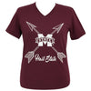 Girlie Girl Preppy Mississippi State MSU Arrows V-Neck T-Shirt - SimplyCuteTees