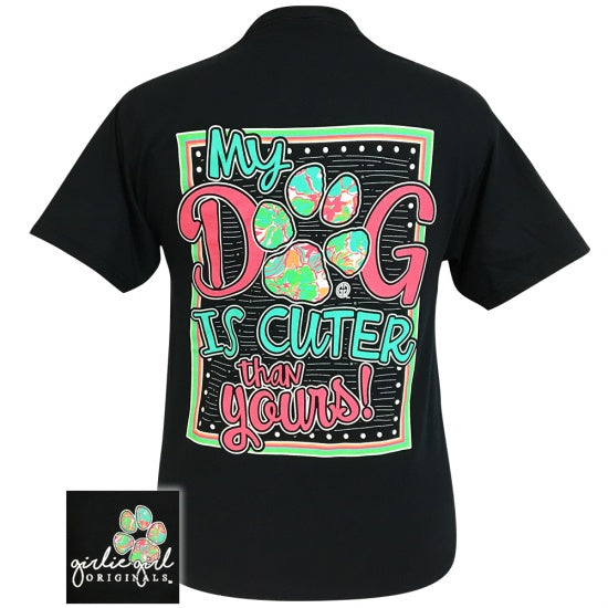 Girlie Girl Originals Preppy My Dog Is Cuter T-Shirt - SimplyCuteTees