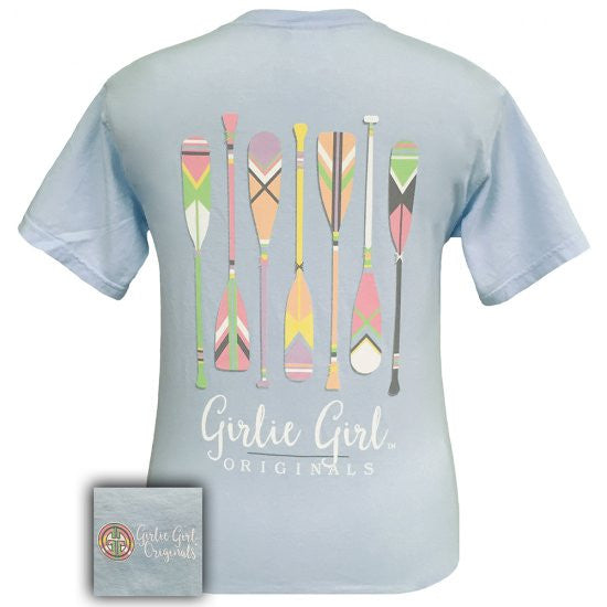 Girlie Girl Originals Preppy Oars Canoe River Comfort Colors T-Shirt - SimplyCuteTees
