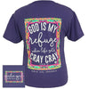 Girlie Girl Originals God Is My Refuge Faith T-Shirt - SimplyCuteTees