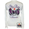 South Carolina Clemson Tigers Stay Classy Pearls Long Sleeves T-Shirt - SimplyCuteTees