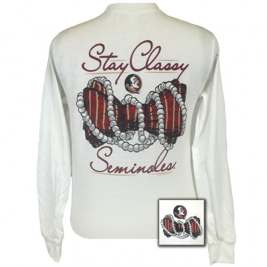 Florida State Seminoles Stay Classy Pearls Long Sleeves T-Shirt