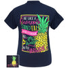 Girlie Girl Originals Preppy Pineapple Stand Tall T-Shirt - SimplyCuteTees