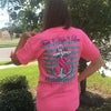 Southern Attitude Faith Hope Anchor Breast Cancer Pink T-Shirt