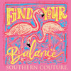 Southern Couture Classic Balance Flamingo T-Shirt