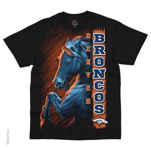 Liquid Blue Denver Broncos Franchise NFL Football Unisex T-Shirt