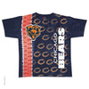 Liquid Blue Chicago Bears NFL Vertical Tie Dye Football Unisex T-Shirt