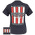 Sale Girlie Girl Originals Preppy Patriotic Vibes Flag T-Shirt