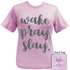Girlie Girl Originals Lulu Mac Preppy Wake Pray Slay T-Shirt
