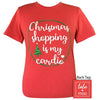 Girlie Girl Originals Lulu Mac Preppy Christmas Shopping My Cardio T-Shirt