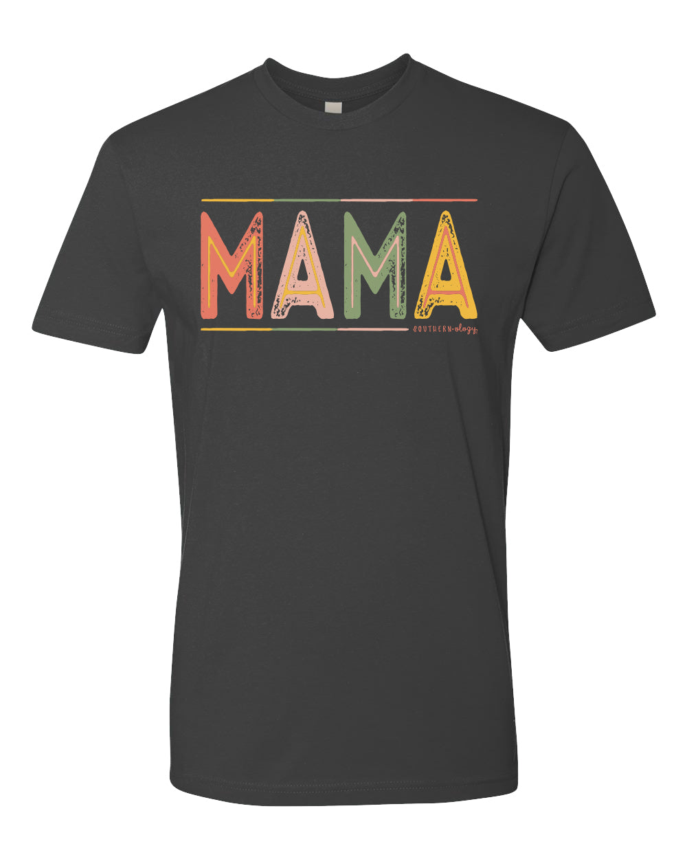 Southernology Statement Collection Mama Color Block Canvas T-Shirt