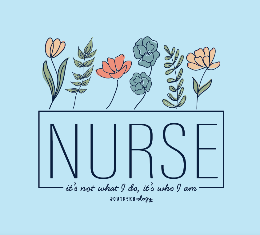 Southernology Nurse is Who I am Statement Canvas T-Shirt