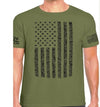 Country Life Outfitters Vintage USA Blue Flag Unisex Military Green T-Shirt