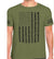 Country Life Outfitters Vintage USA Blue Flag Unisex Military Green T-Shirt