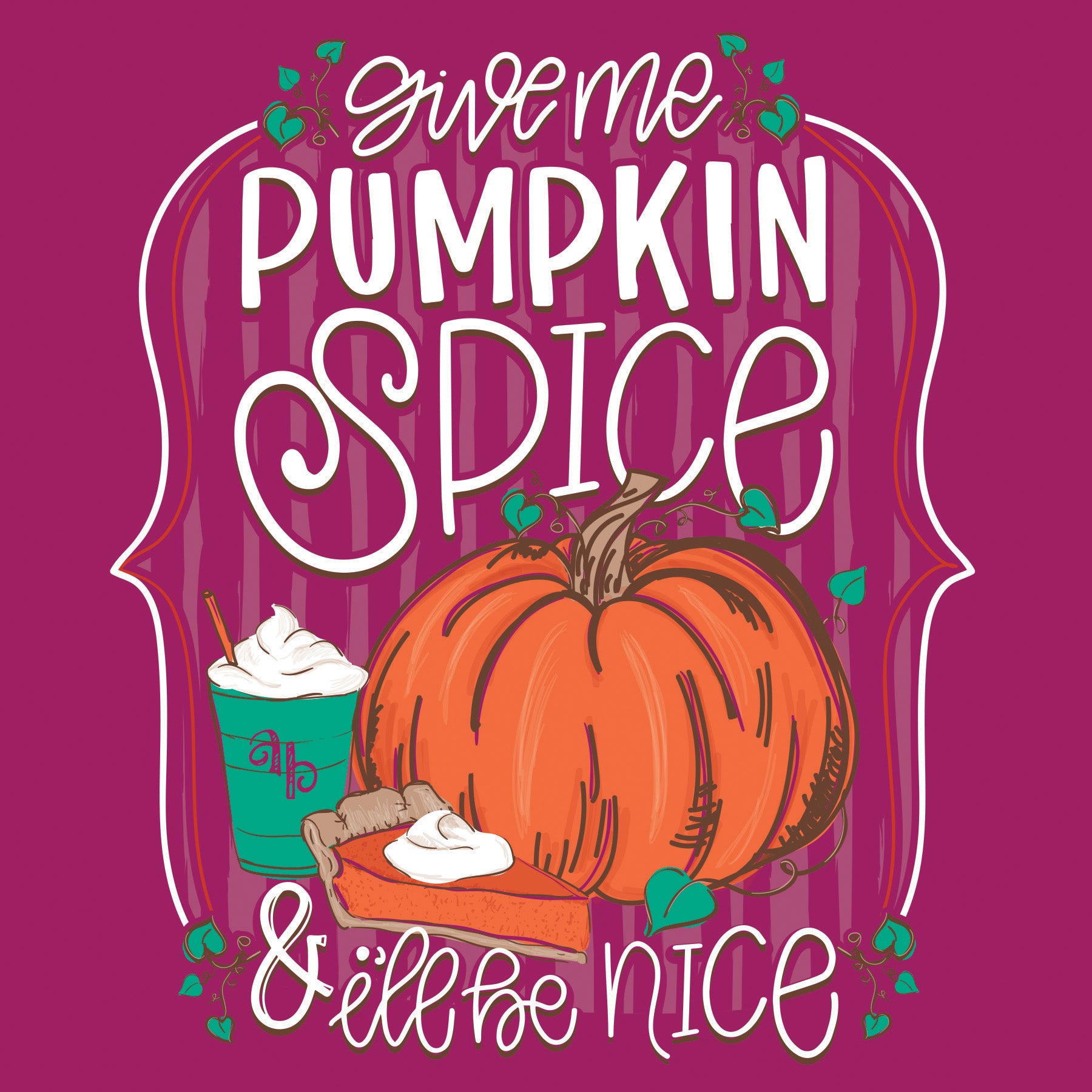 Southernology Ashton Brye Pumpkin Spice Fall Comfort Colors T-Shirt