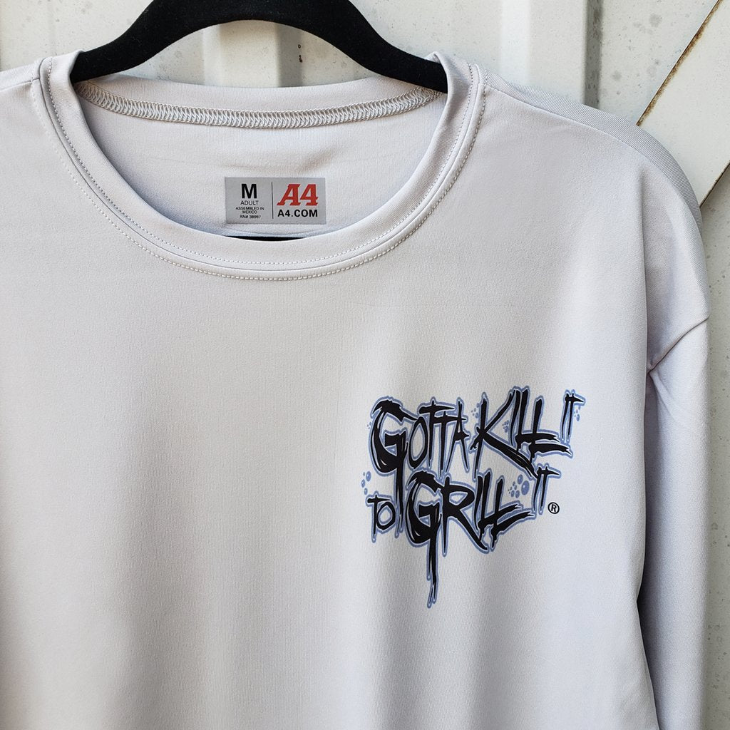 Gotta Kill It To Grill It Rabbit Hunt Unisex Long Sleeve Performance T-Shirt