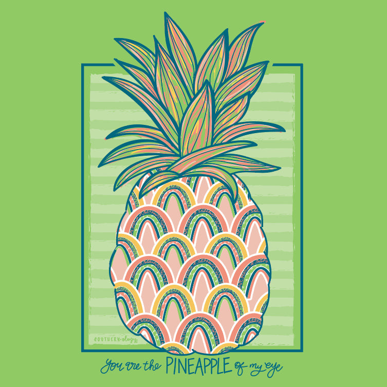 Southernology Rainbow Pineapple Comfort Colors T-Shirt