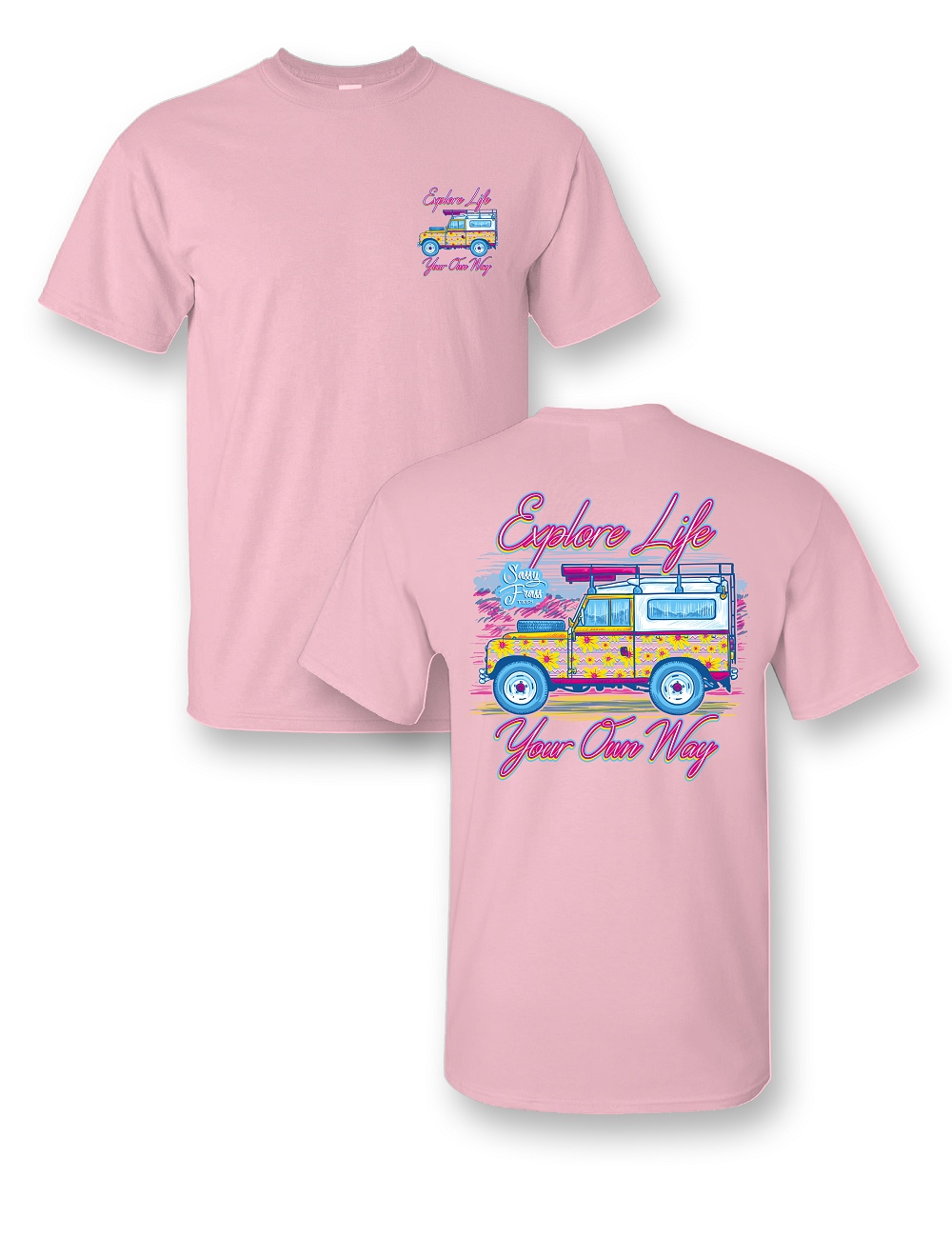 Sassy Frass Comfort Colors Explore Life Your Own Way Bright Girlie T Shirt