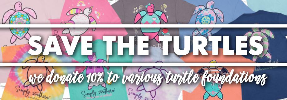 SALE Simply Southern Preppy Save The Turtles Plastic Free Tie Dye Turtle T-Shirt