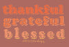 Southernology Statement Collection Thankful Grateful Blessed Fall T-Shirt