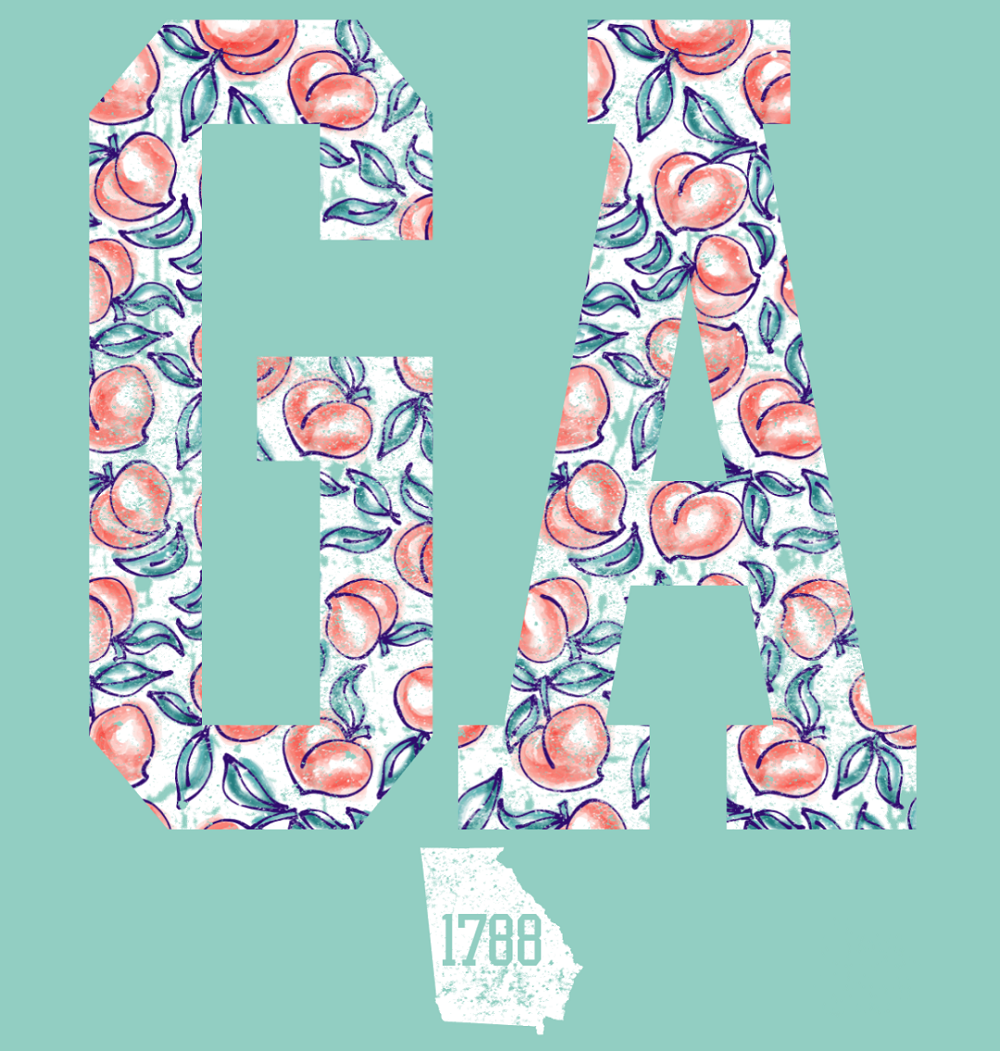 Sassy Frass Georgia Peach State Comfort Colors T-Shirt