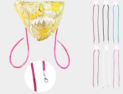 Rhinestone Fashion Protective Mask Holder Chain