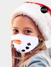 Youth Snowman Face Holiday Protective Fashion Mask