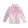 Katydid Preppy Pink Purple Tie Dye 3 Sherpa Pullover Jacket T-Shirt