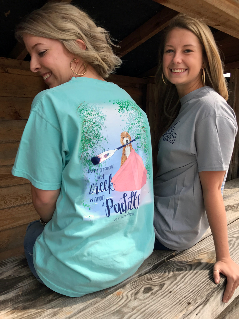 Southernology Paddle Up a Creek Canoe Comfort Colors T-Shirt