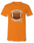 Sassy Frass Weekend Forecast Football Orange V-Neck Canvas Girlie Bright T Shirt