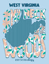 Southernology Neck of the Woods West Virginia Comfort Colors T-Shirt