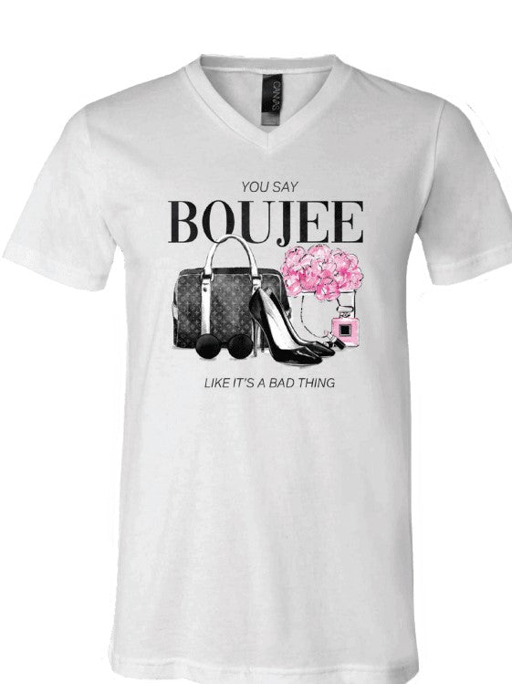 Sassy Frass You Say Boujee Like it&#39;s a Bad Thing Canvas T-Shirt